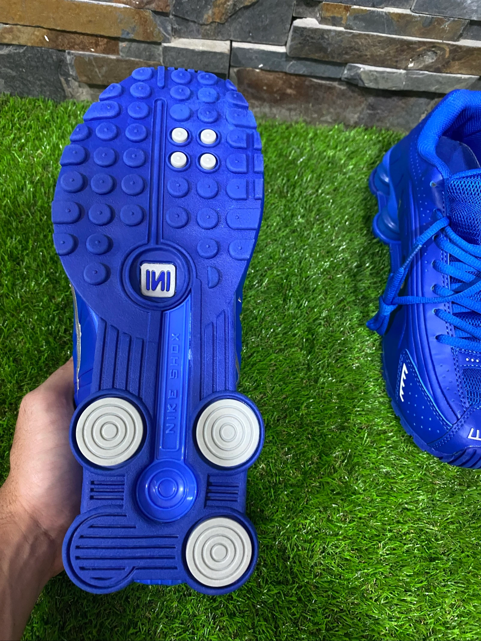 Nike Shox R4 Racer Blauw Metallic Zilver – photo 10